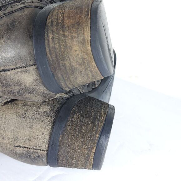 Corral CircleG Women’s US6,5 Leather Distressed Gray Cutout Ankle Western Boots - Picture 16 of 16